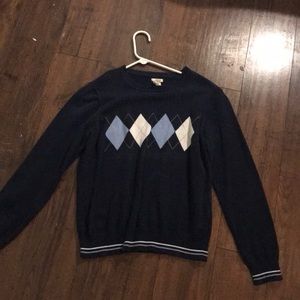 Navy knit sweater
